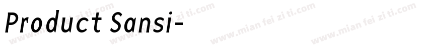 Product Sansi字体转换